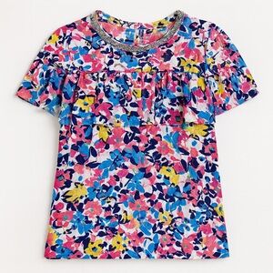 Juicy Couture • Multicolor Floral Ruffle Blouse • Size XS • NWT